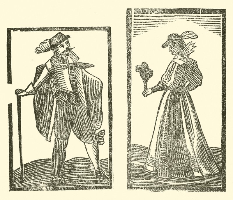 Illustration til The Roxburghe Ballads (træsnit) af (after) English School