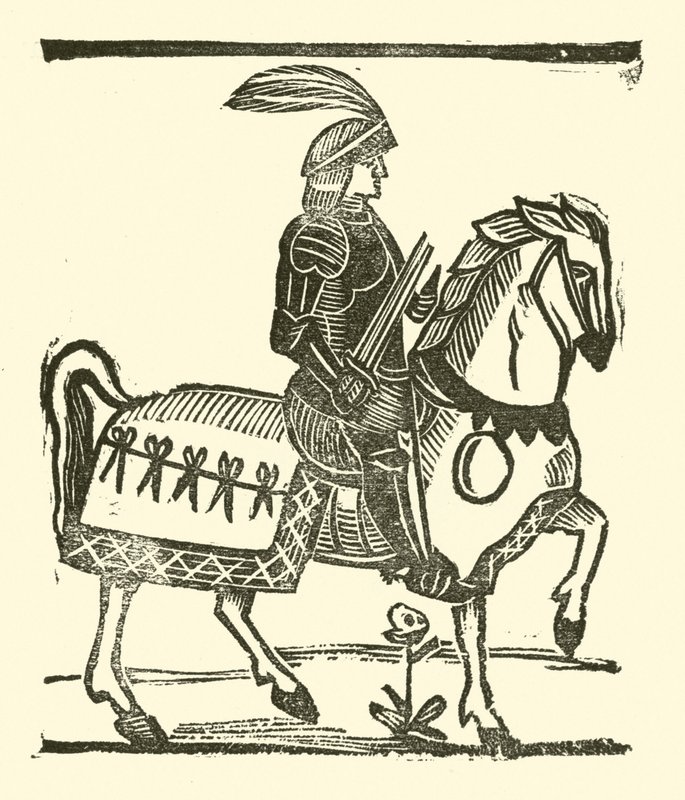 Illustration til The Roxburghe Ballads (træsnit) af (after) English School