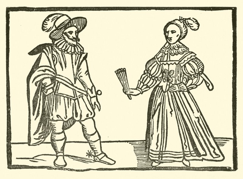 Illustration til The Roxburghe Ballads (træsnit) af (after) English School