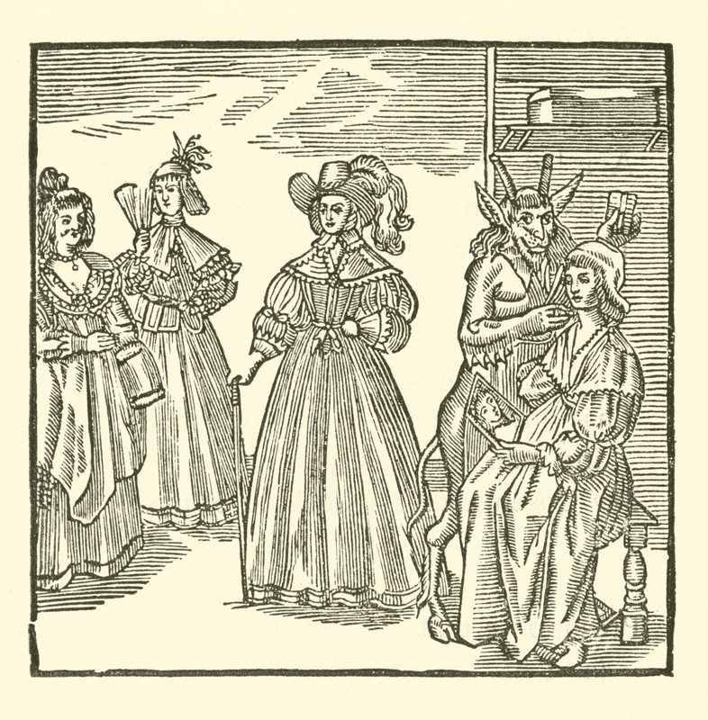 Illustration til The Roxburghe Ballads (træsnit) af (after) English School