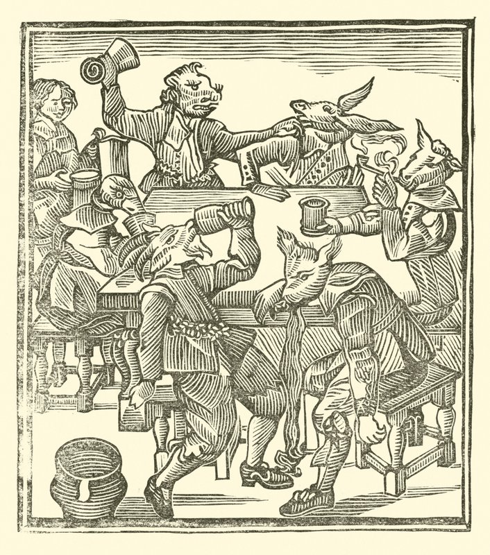 Illustration til The Roxburghe Ballads (træsnit) af (after) English School