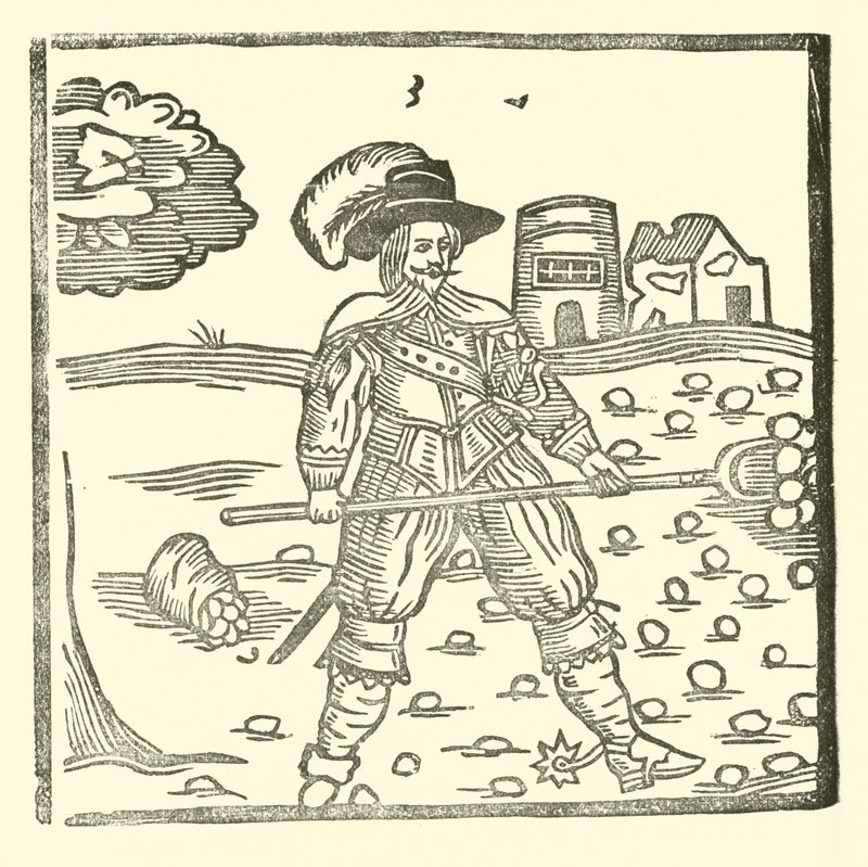 Illustration til The Roxburghe Ballads (træsnit) af (after) English School