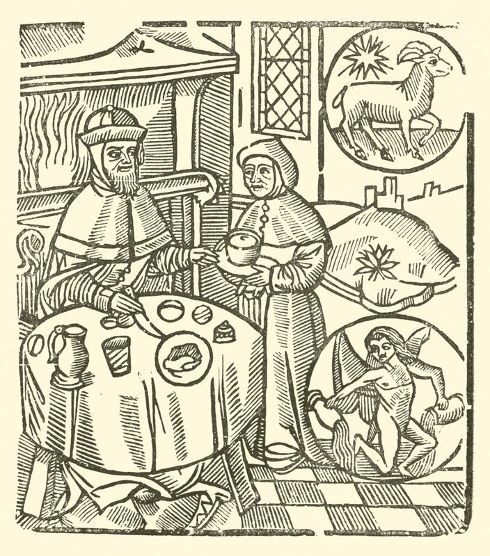 Illustration til The Roxburghe Ballads (træsnit) af (after) English School