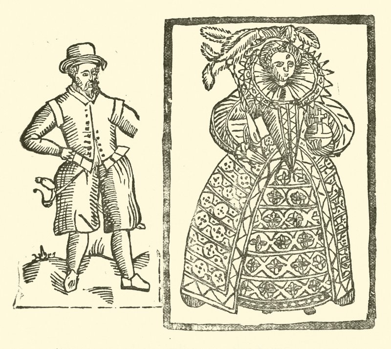 Illustration til The Roxburghe Ballads (træsnit) af (after) English School