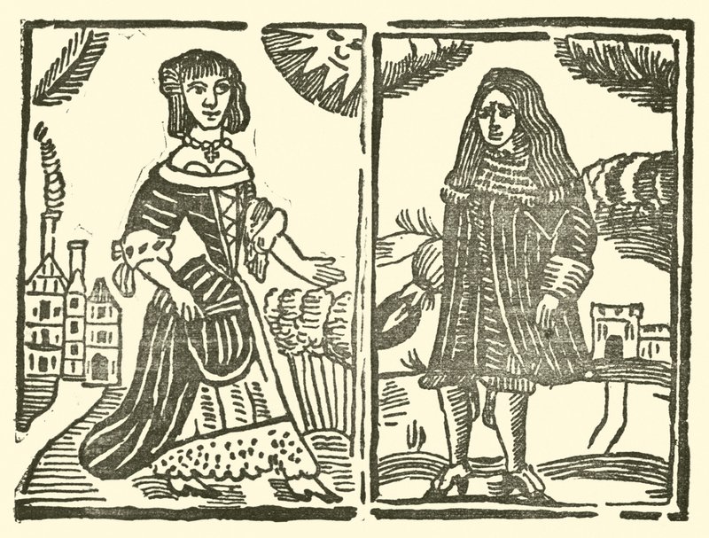 Illustration til The Roxburghe Ballads (træsnit) af (after) English School