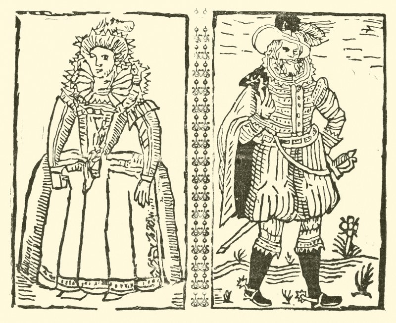 Illustration til The Roxburghe Ballads (træsnit) af (after) English School