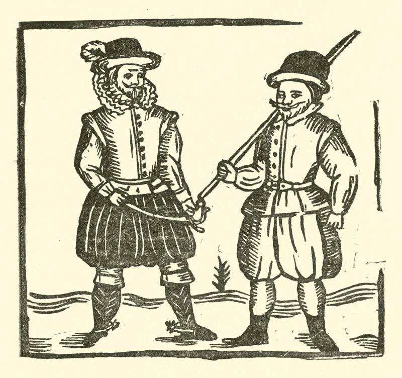 Illustration til The Roxburghe Ballads (træsnit) af (after) English School