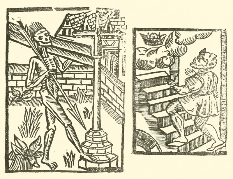 Illustration til The Roxburghe Ballads (træsnit) af (after) English School