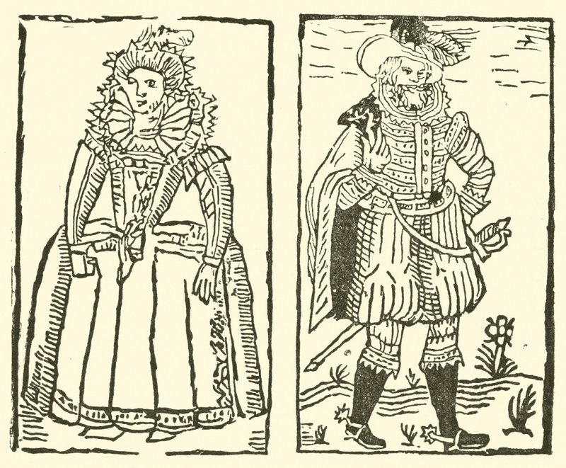 Illustration til The Roxburghe Ballads (træsnit) af (after) English School