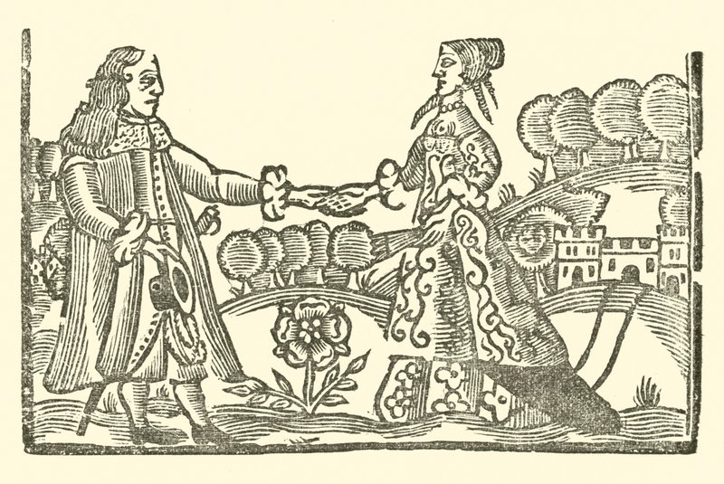 Illustration til The Roxburghe Ballads (træsnit) af (after) English School