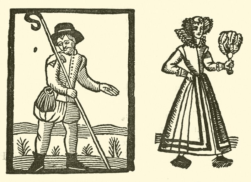 Illustration til The Roxburghe Ballads (træsnit) af (after) English School