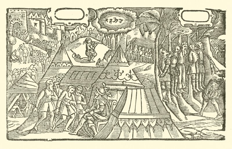 Illustration til The Roxburghe Ballads (træsnit) af (after) English School