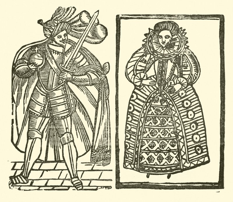 Illustration til The Roxburghe Ballads (træsnit) af (after) English School