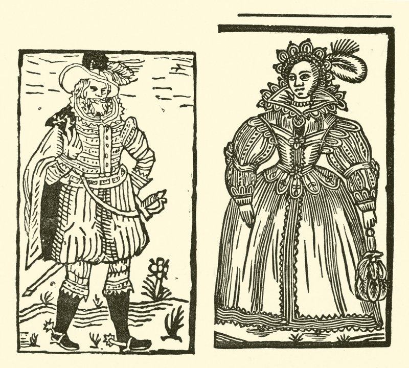 Illustration til The Roxburghe Ballads (træsnit) af (after) English School
