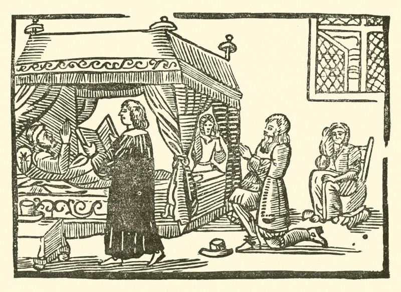 Illustration til The Roxburghe Ballads (træsnit) af (after) English School