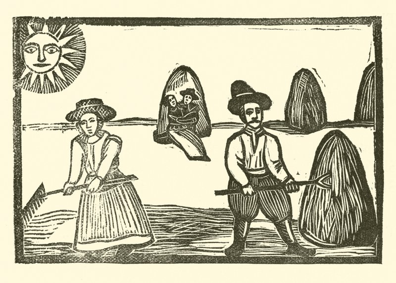Illustration til The Roxburghe Ballads (træsnit) af (after) English School