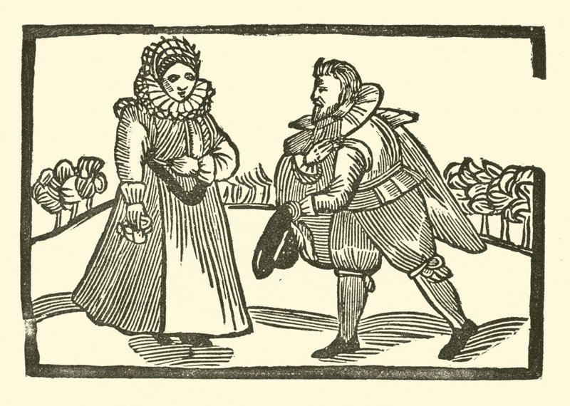 Illustration til The Roxburghe Ballads (træsnit) af (after) English School