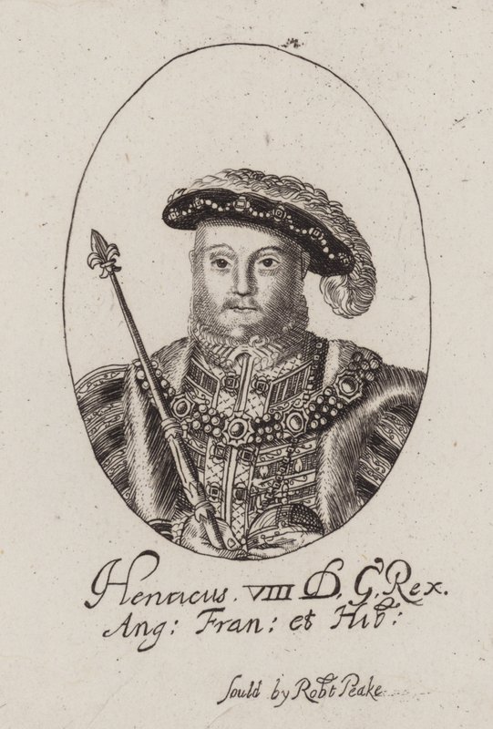 Kong Henrik VIII (gravering) af (after) English School