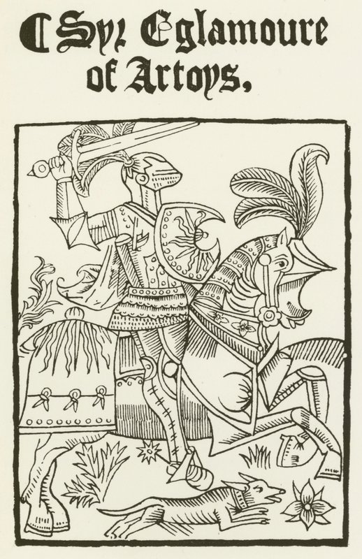 Sir Eglamoure of Artoys (gravering) af (after) English School