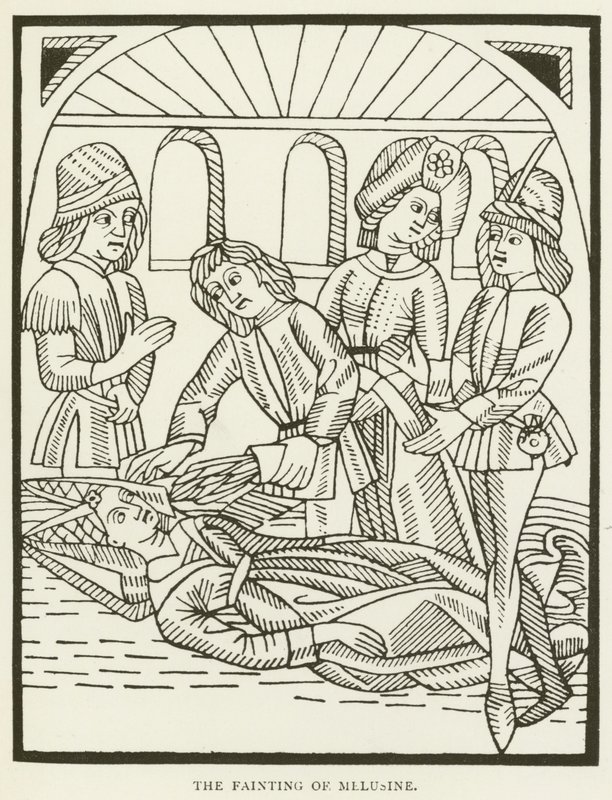 Melusines besvimelse (gravering) af (after) English School