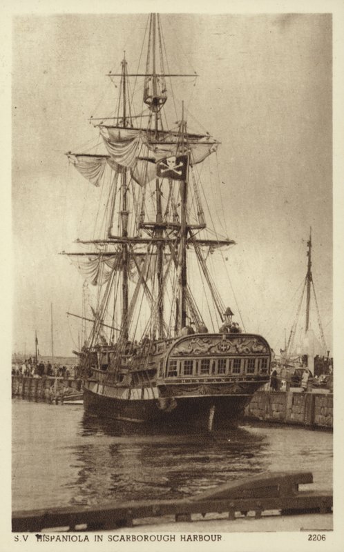 Hispaniola, Scarborough Harbor (s/h-billede) af (after) English photographer