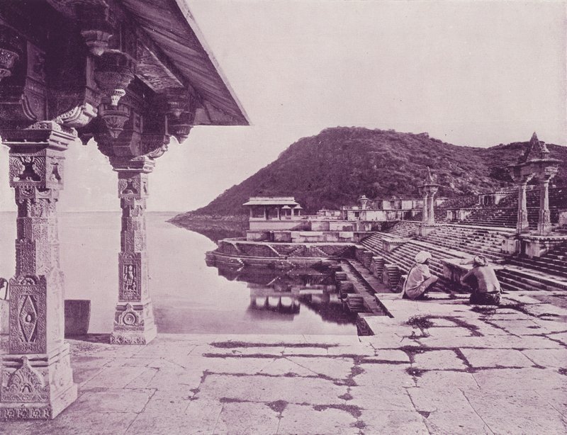 Marble Ghat, Rainuggur, Oodeypore (s/h-billede) af (after) English photographer