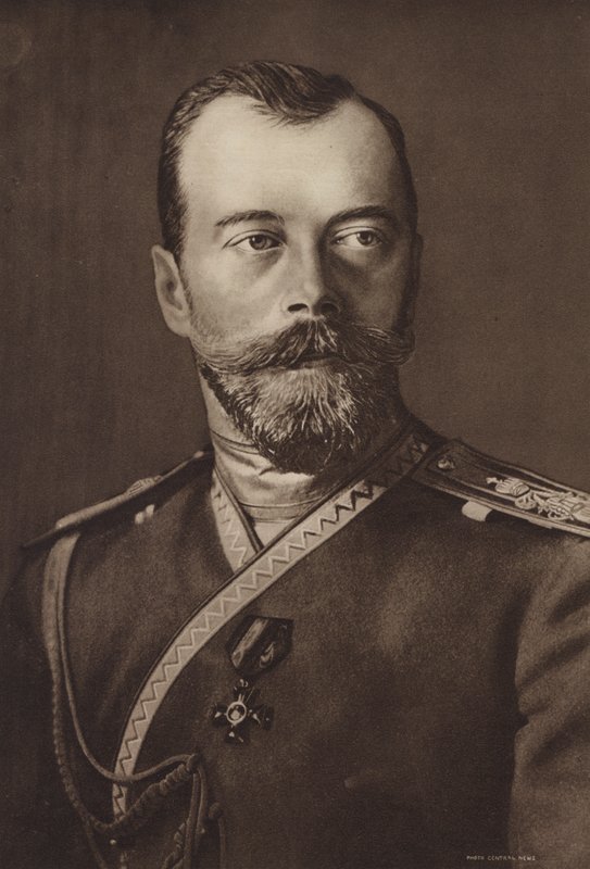 Nicholas II, zar af Rusland (s/h foto) af (after) English photographer