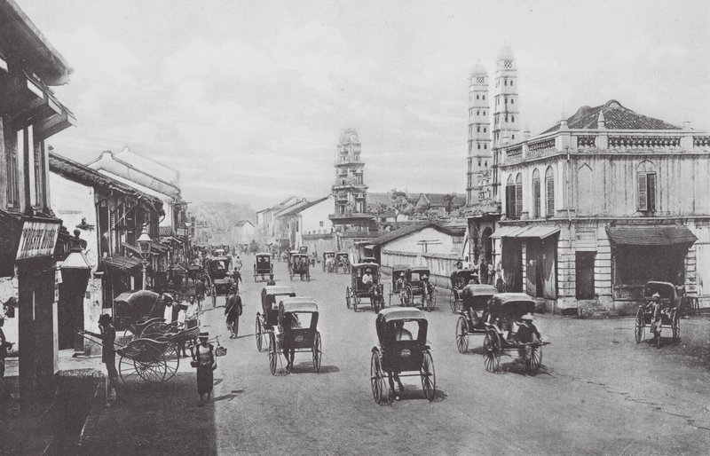 Singapore: North Bridge Road (s/h-foto) af (after) English photographer