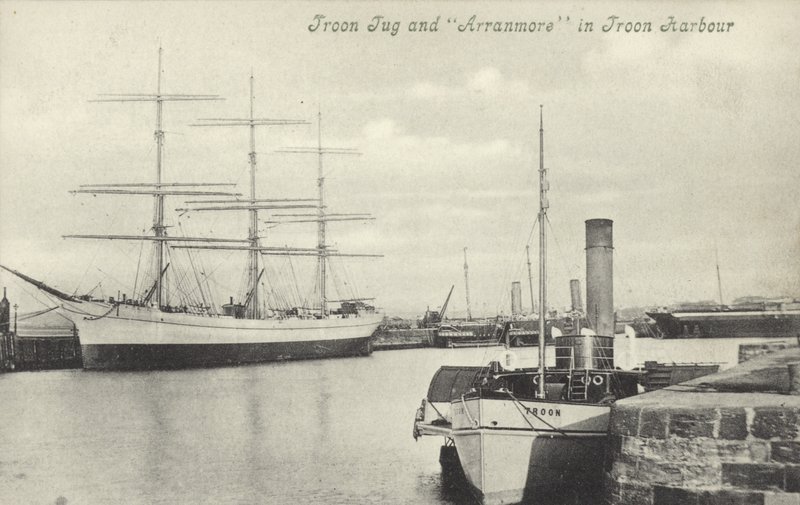 Troon Tug, Arranmore, Troon Harbor (s/h-billede) af (after) English photographer