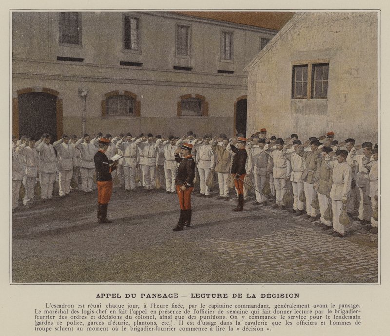 Call of the Pansage, læsning af beslutningen (farvet foto) af (after) French Photographer