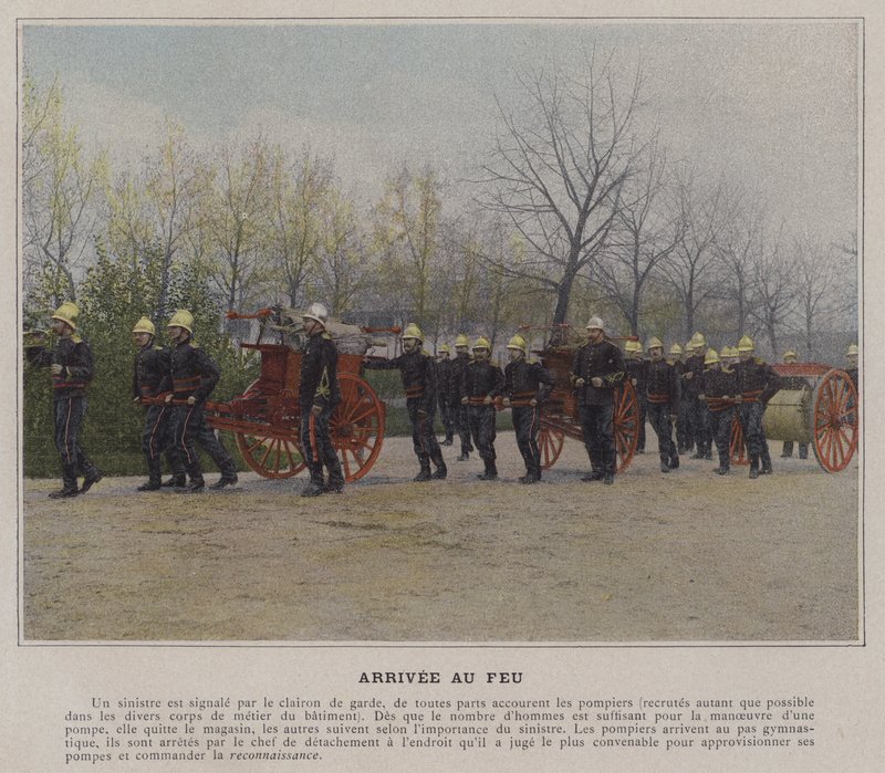 Ankomst til lyskrydset (farvet foto) af (after) French Photographer