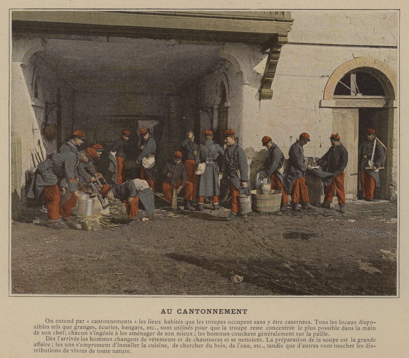 Ved kantonen (farvet foto) af (after) French Photographer