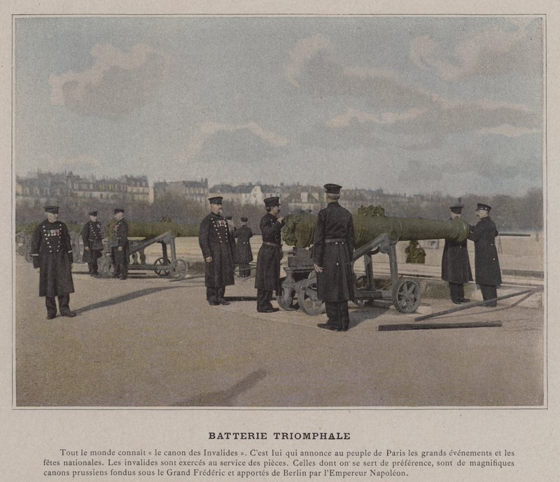 Triumphal Battery (farvet foto) af (after) French Photographer