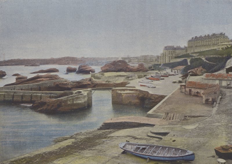 Biarritz, Port-Vieux (farvet foto) af (after) French Photographer