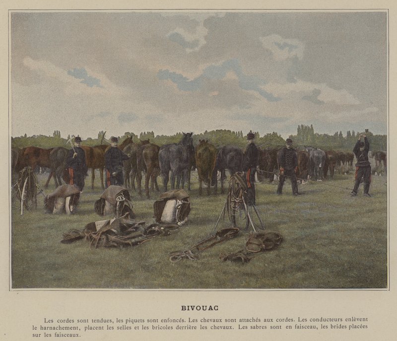 Bivuak (farvet foto) af (after) French Photographer