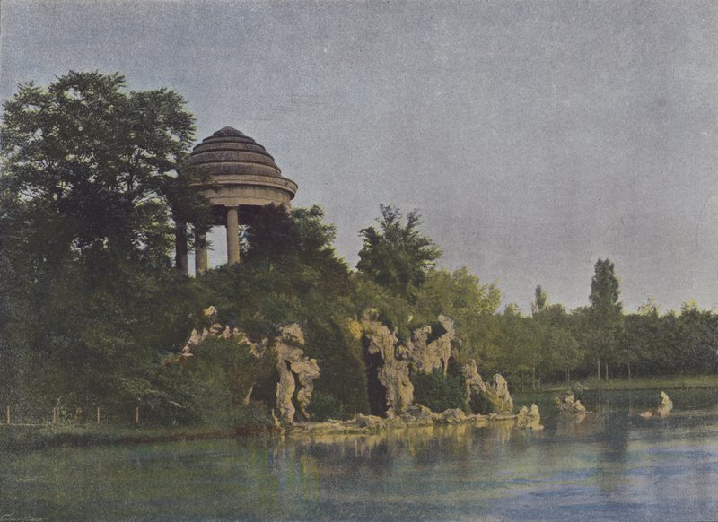 Bois de Vincennes, Saint-Mande-søen (farvet foto) af (after) French Photographer