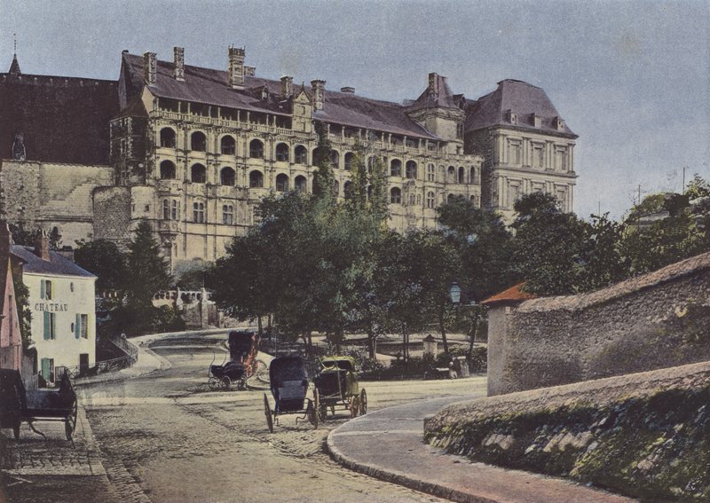 Chateau de Blois, Facade (farvet foto) af (after) French Photographer