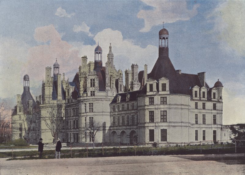 Chateau de Chambord (farvet foto) af (after) French Photographer