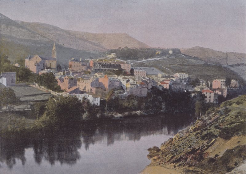 Creyssels on the Tarn (farvet foto) af (after) French Photographer