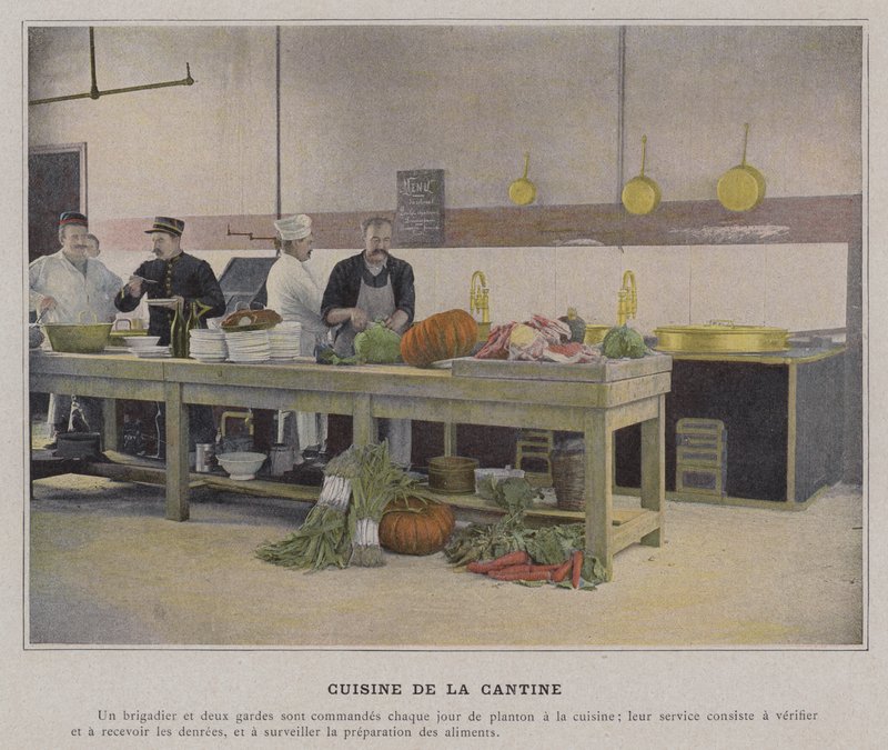 Kantine køkken (farvet foto) af (after) French Photographer