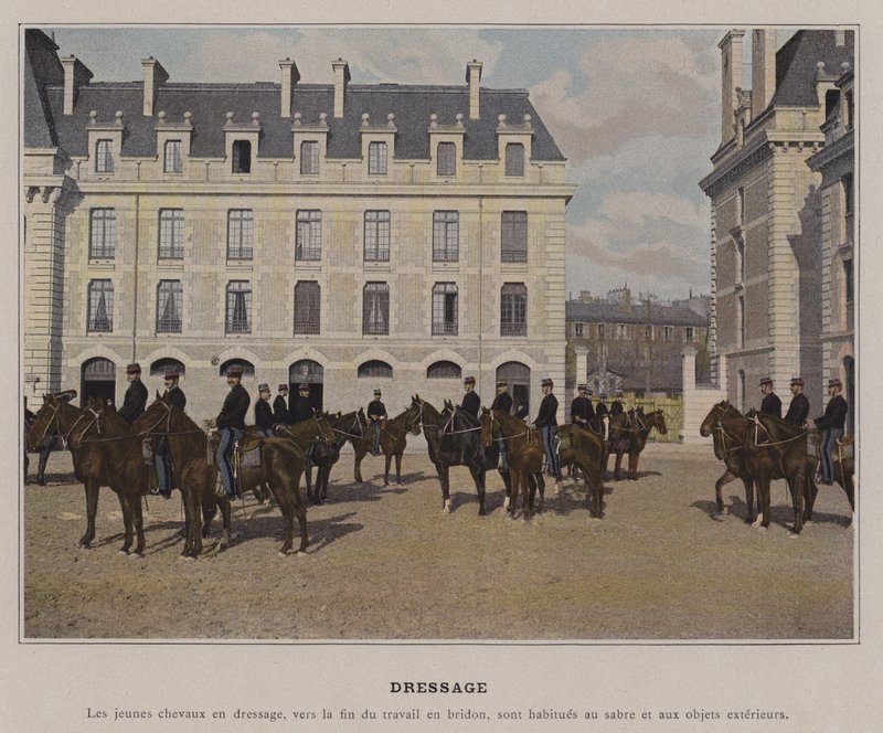 Dressur (farvet foto) af (after) French Photographer