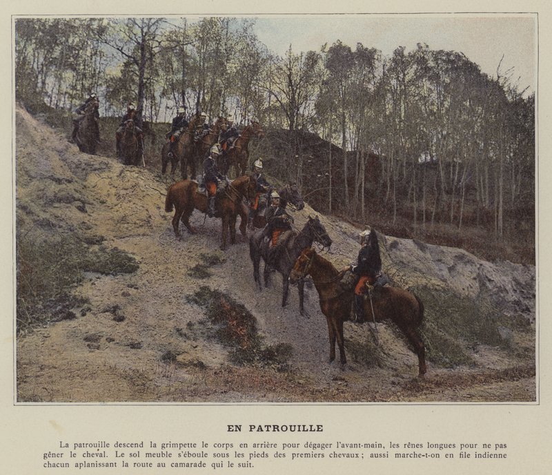 På patrulje (farvet foto) af (after) French Photographer