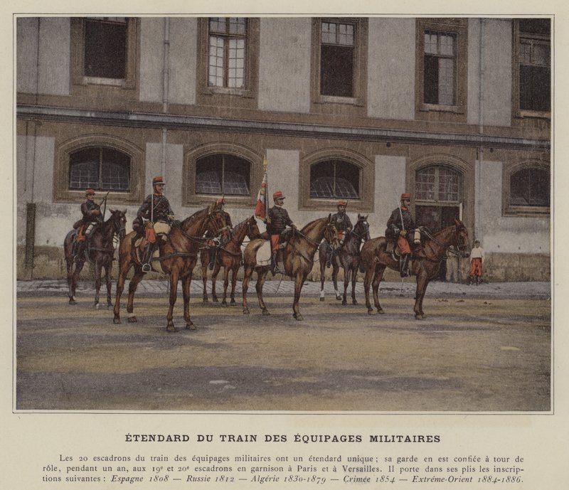 Standard for Military Crew Train (farvet foto) af (after) French Photographer