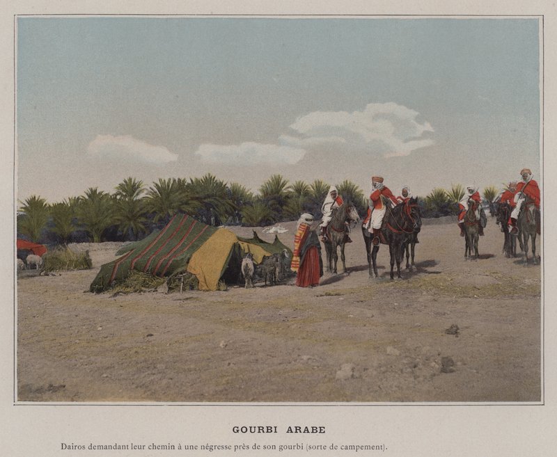 Gourbi Arabe (farvet foto) af (after) French Photographer