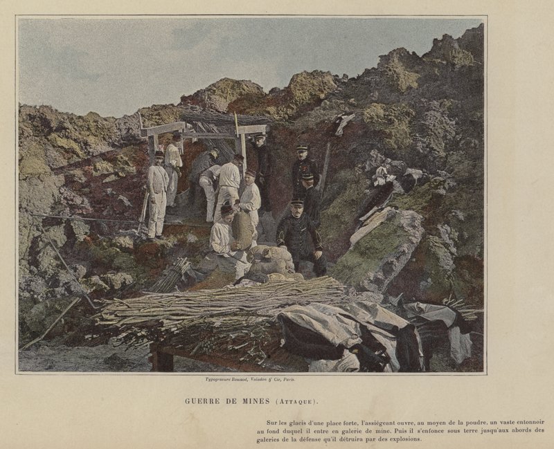 Mine Warfare, Attack (farvet foto) af (after) French Photographer