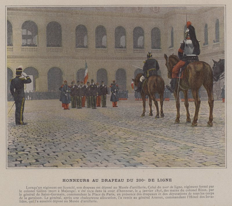 Hæder til 200th Line Flag (farvet foto) af (after) French Photographer