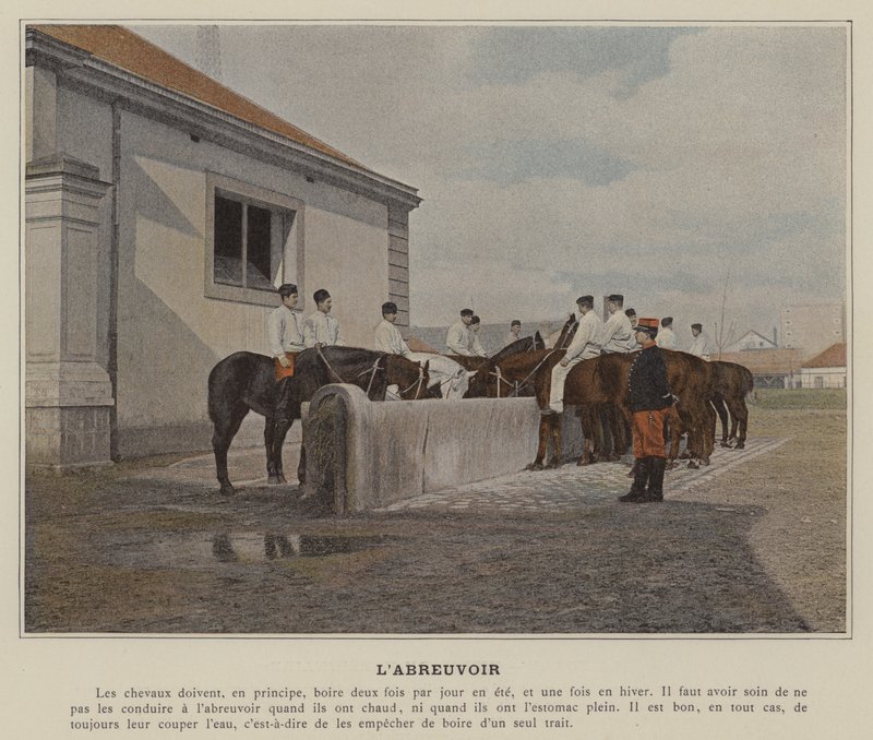 Vandingsstedet (farvet foto) af (after) French Photographer