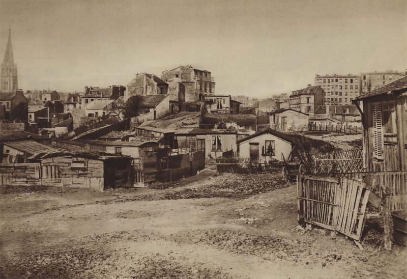 Butte-aux-Cailles (s/h-billede) af (after) French Photographer