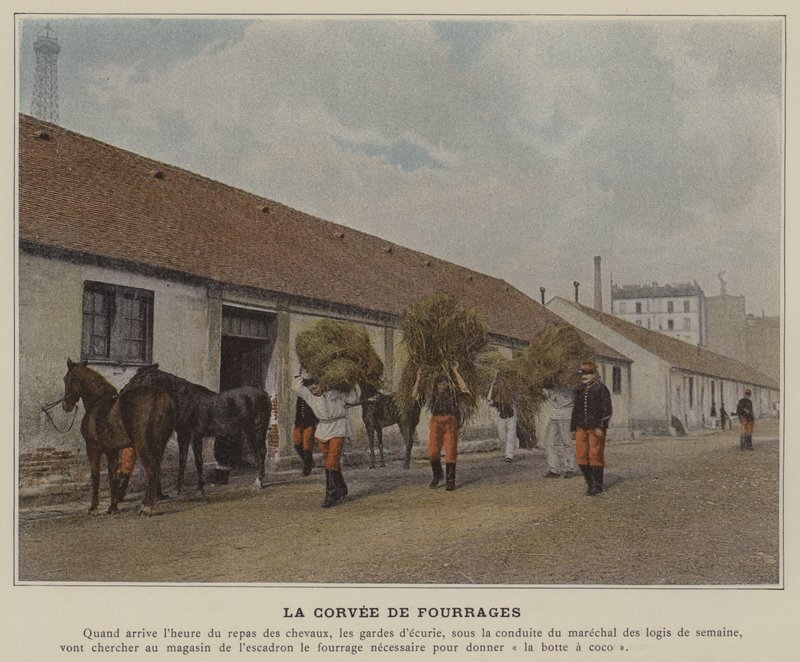 The Forage Corvee (farvet foto) af (after) French Photographer