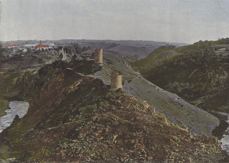 La Creuse mellem Gargilesse og Crozant (farvet foto) af (after) French Photographer